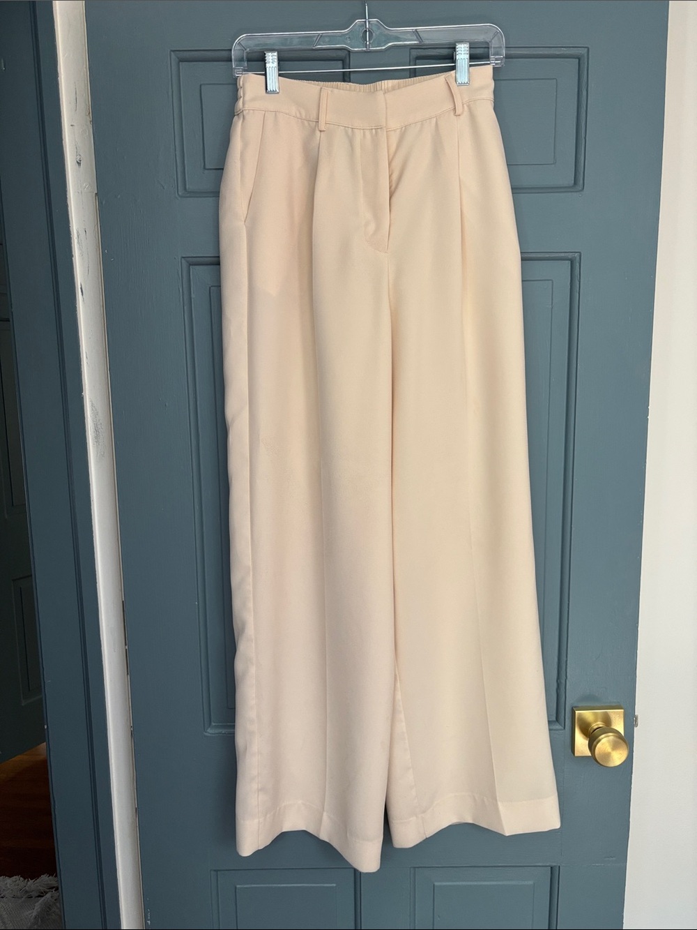 Christian Lacroix Cream Wide-Leg High Waist Trousers